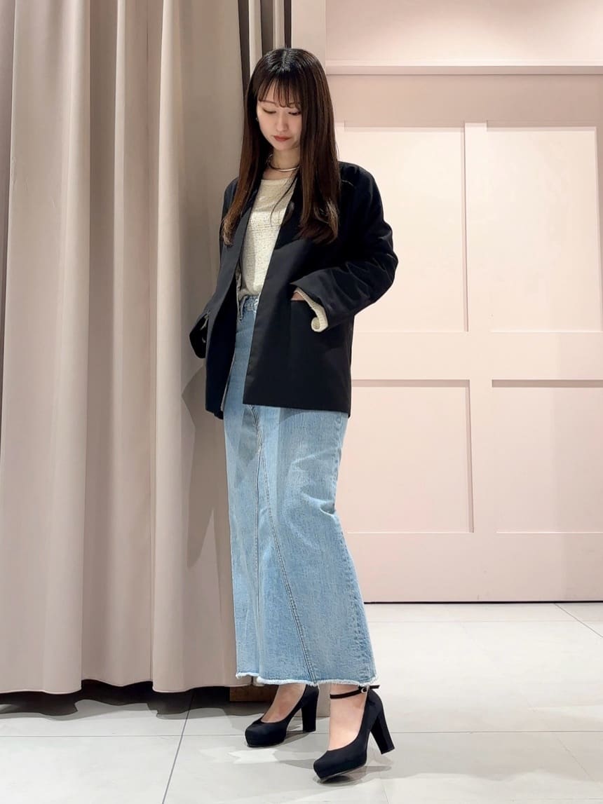 RINAさんの「ESPERANZA｜3WAYチャンキーヒールパンプス」を使ったコーディネート