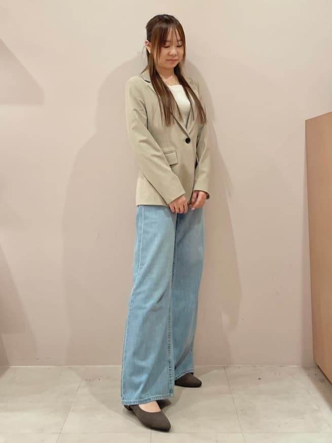 azusaさんの「ESPERANZA｜《定番》晴雨兼用クッションフラットパンプス」を使ったコーディネート