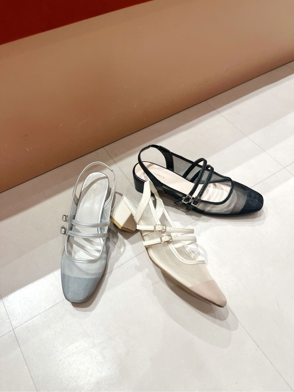 Oさんの「ESPERANZA｜ダブルベルトメッシュパンプス」を使ったコーディネート