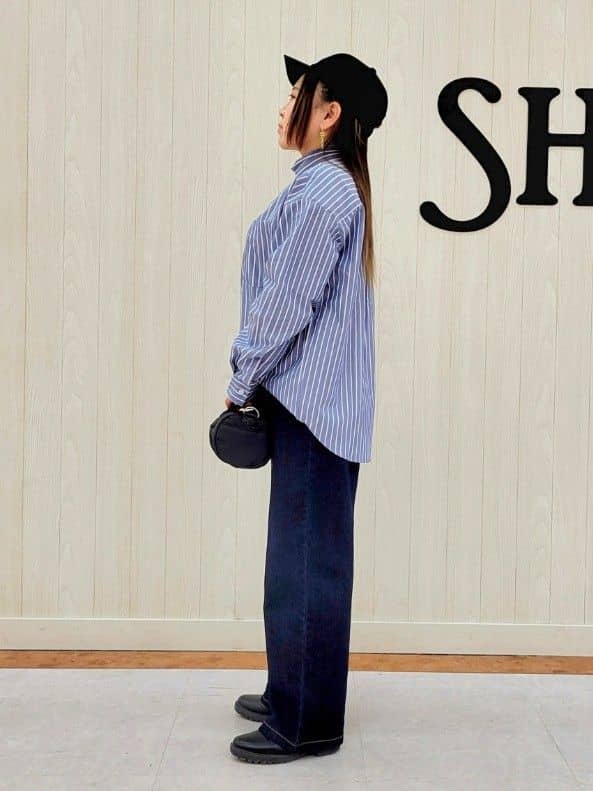nanahachiさんの「SHOO･LA･RUE｜◆【洗える/S-LL】シーズン問わず合わせやすい ベーシックカラーシャツ」を使ったコーディネート