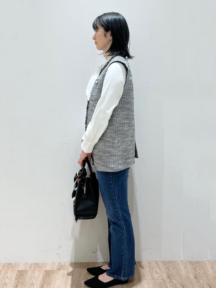 momokoさんの「OPAQUE.CLIP｜◆《通勤対応》ボウタイブラウス【洗濯機洗い可】」を使ったコーディネート