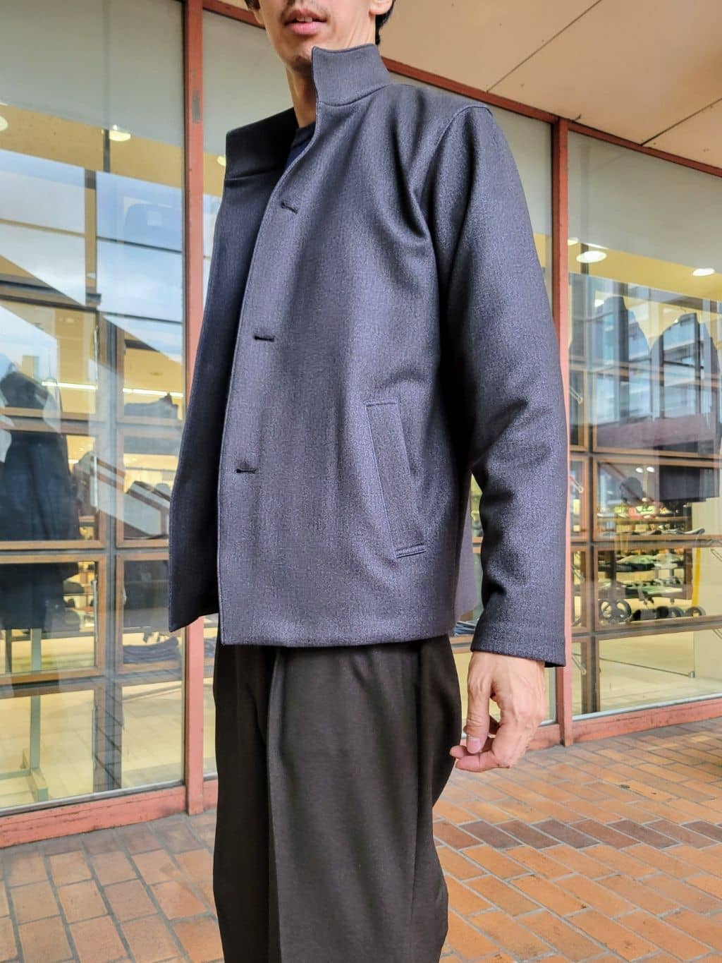 piroyaさんの「TAKEO KIKUCHI｜【DOWN FABRIC】ダウンファブリック スタンドカラーブルゾン」を使ったコーディネート