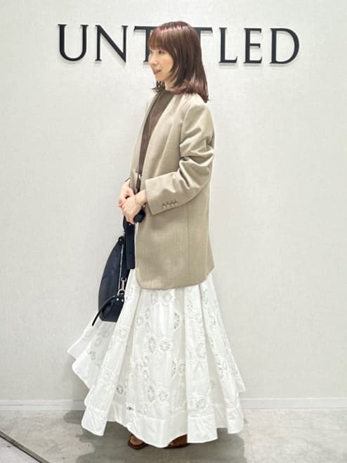Miwaさんの「UNTITLED｜マーブルドロップネックレス」を使ったコーディネート