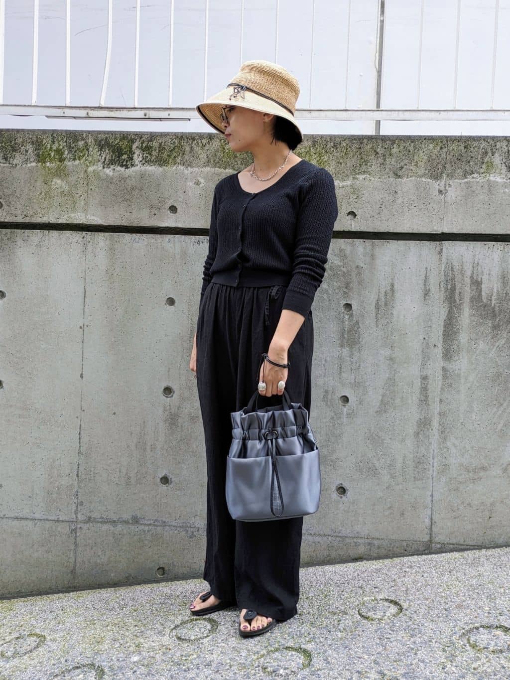 MTさんの「HIROKO HAYASHI｜LUINI SATINE（ルイーニ サティーネ）ショルダーバッグ」を使ったコーディネート