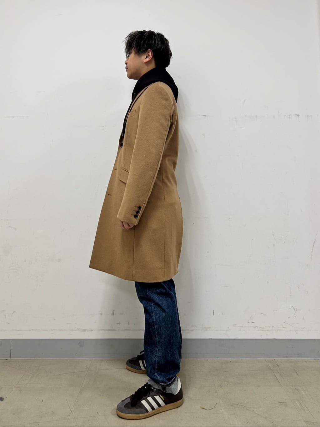 Hiroさんの「TAKEO KIKUCHI｜ウールカシミヤブレンド チェスターコート」を使ったコーディネート