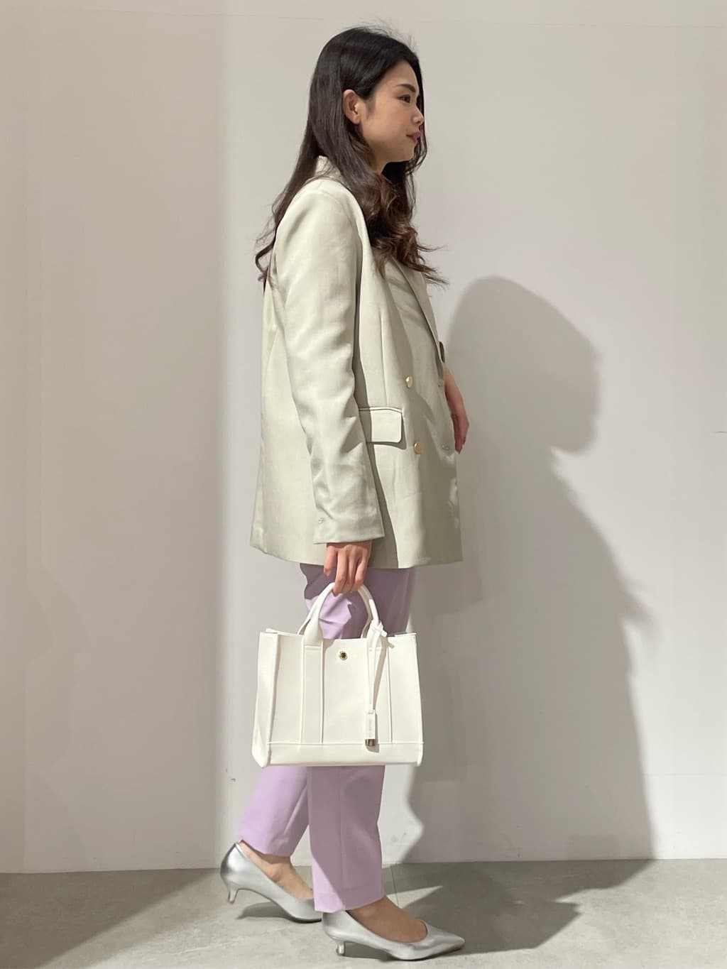 kanahoさんの「OPAQUE.CLIP｜◆《6色展開》シアーボーダーフレアスリーブニット【洗濯機洗い可】」を使ったコーディネート