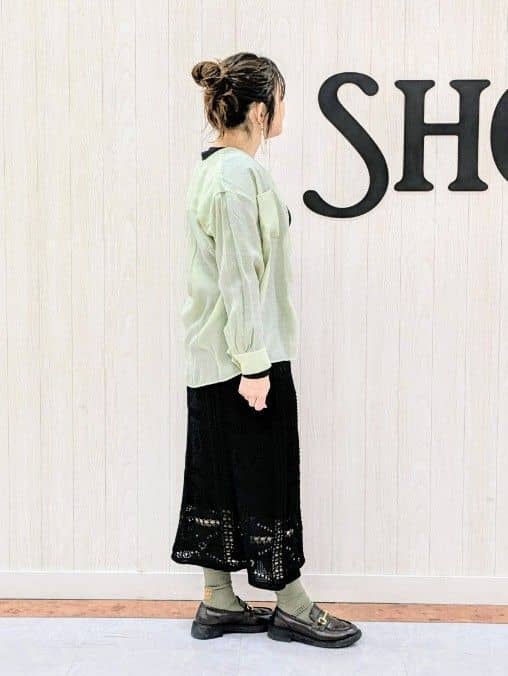 さくみぃさんの「SHOO･LA･RUE｜◆【洗える/S-LL/2点セット】1セットあると便利 シアーレイヤードロンTセット」を使ったコーディネート