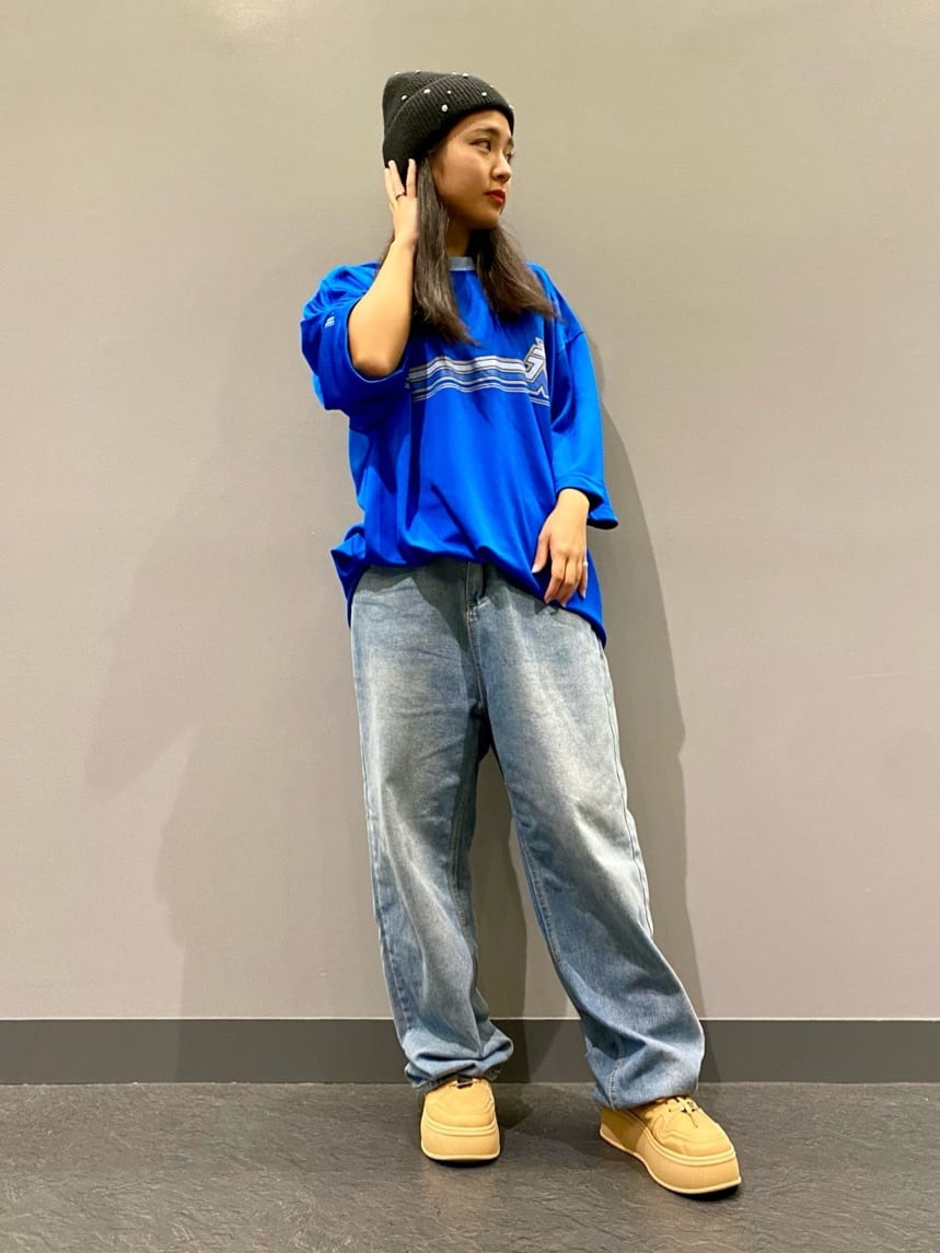 のはらっちょさんの「ESPERANZA｜ビジューニット帽」を使ったコーディネート