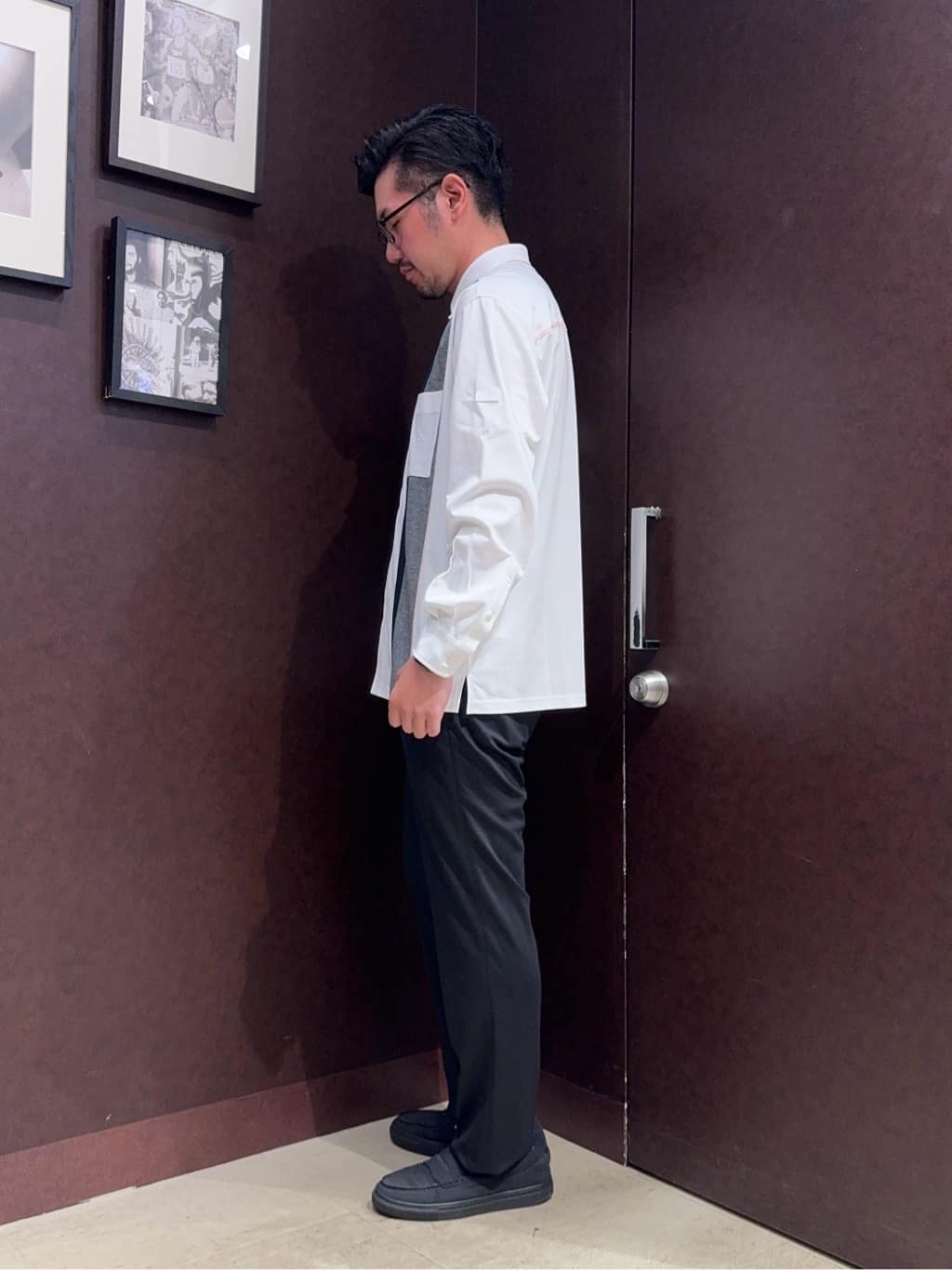 shuheiさんの「TAKEO KIKUCHI｜【ONOFF対応】TRダブルニット ストレッチパンツ」を使ったコーディネート