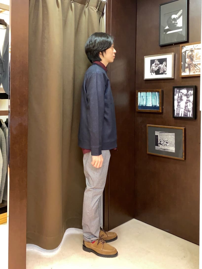 コバヤシさんの「TAKEO KIKUCHI｜【Made in JAPAN】播州織 ヘリンボン ストレート パンツ」を使ったコーディネート