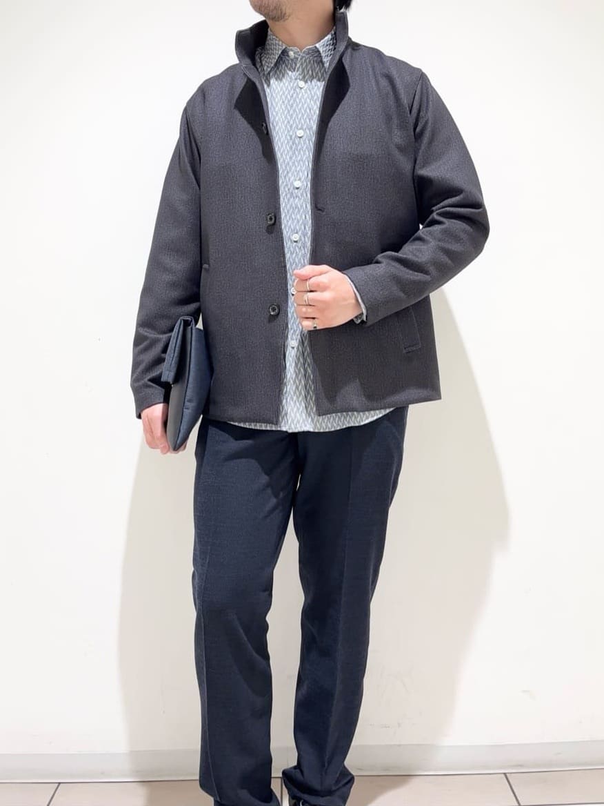 及川さんの「TAKEO KIKUCHI｜【DOWN FABRIC】ダウンファブリック スタンドカラーブルゾン」を使ったコーディネート