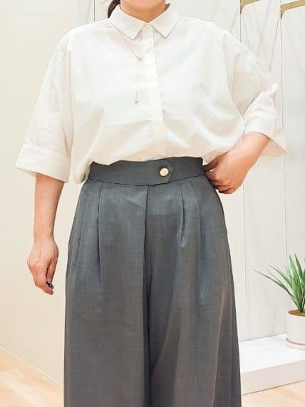 ふるさんの「grove｜メタルパーツローファーパンプス【晴雨兼用】」を使ったコーディネート