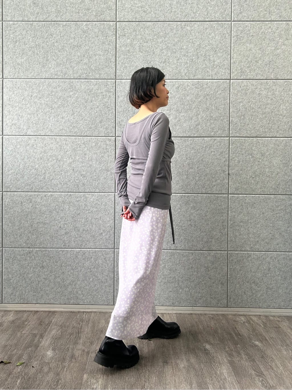 yukoさんの「CODE A｜petit flower skirt」を使ったコーディネート