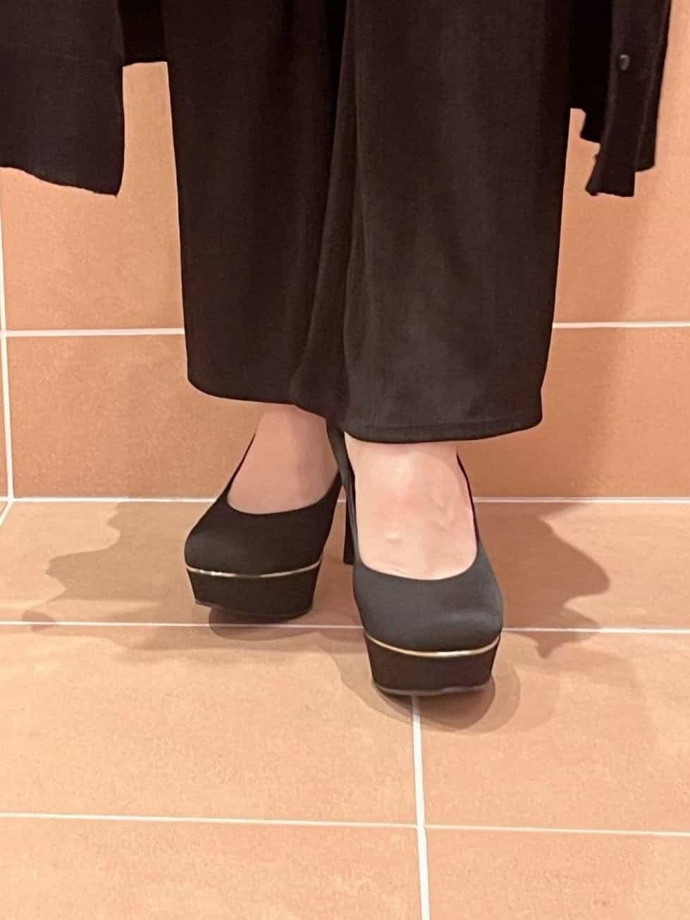 kaoriさんの「ESPERANZA｜2WAY超ハイヒール厚底パンプス」を使ったコーディネート