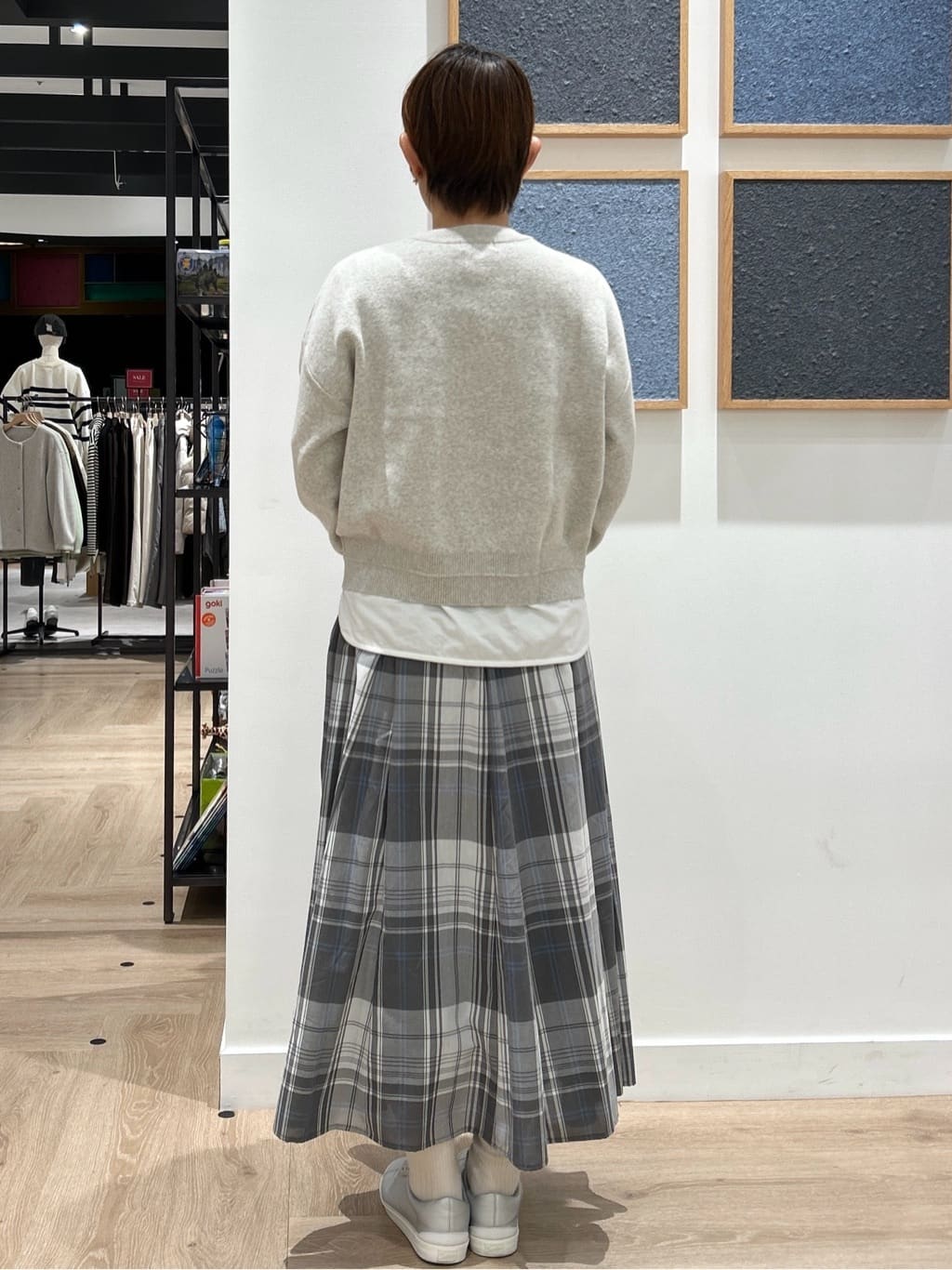 rairaiさんの「Dessin｜◆【洗える】ロゴ刺繍ジャカードニット（XS～L）」を使ったコーディネート