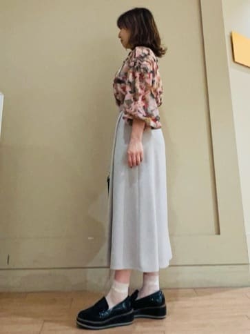 Juneさんの「UNTITLED｜リーベルラメベア天竺プルオーバファブリック」を使ったコーディネート