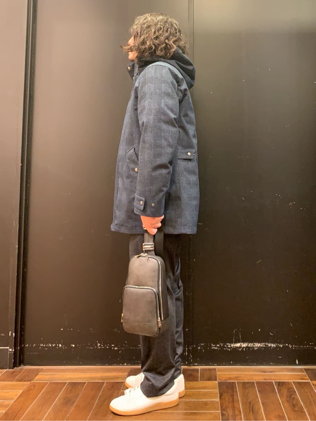 木村剛さんの「TAKEO KIKUCHI｜【3WAY】ジャカード グレンチェック ダウンライナー ブルゾン」を使ったコーディネート