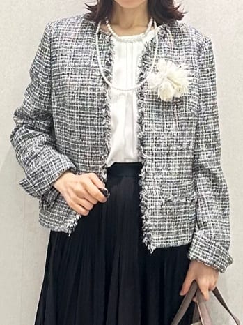 Miwaさんの「UNTITLED｜【追加6/日本製】2連フェイクパールネックレス」を使ったコーディネート