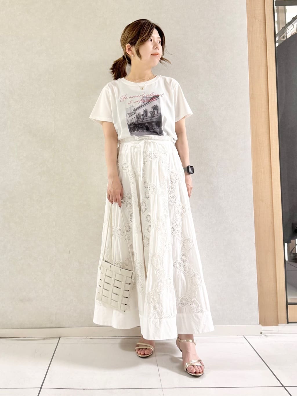 sayuさんの「UNTITLED｜◆【トレンド/洗える/軽い】シアーブルゾン」を使ったコーディネート