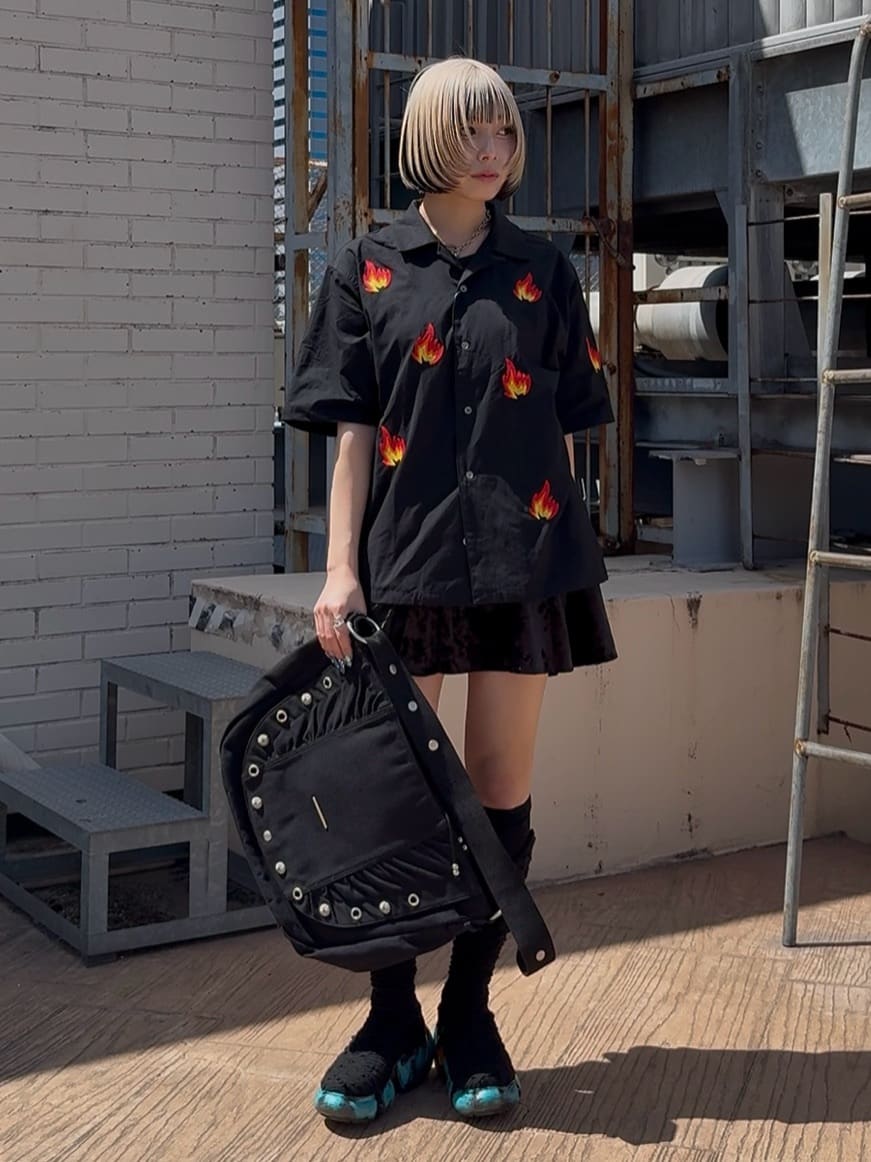 川本葵さんの「tk.TAKEO KIKUCHI｜◆K&rsquo;PJT by AOI 「Canvas Shoulder Bag」」を使ったコーディネート