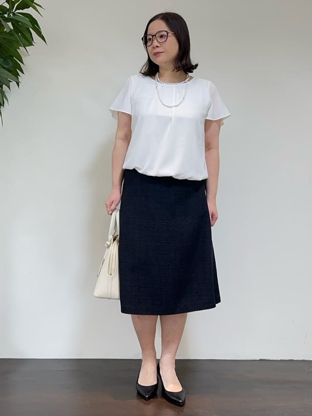 Asamiさんの「UNTITLED｜【追加6/日本製】2連フェイクパールネックレス」を使ったコーディネート