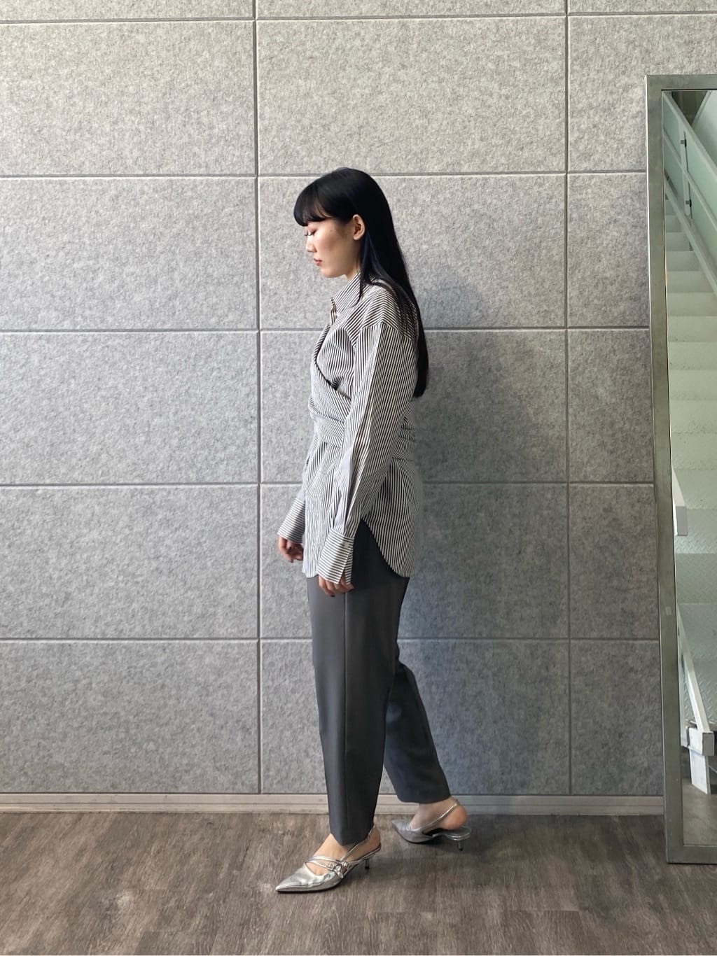 rinaさんの「INDIVI｜【接触冷感／セットアップ対応】イージーテーパードパンツ【通勤・セレモニー】」を使ったコーディネート