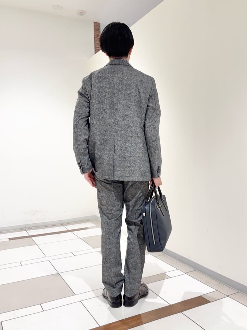 及川さんの「TAKEO KIKUCHI｜【抗菌防臭】COOL DOTS（R）ドビープリント ジャケット」を使ったコーディネート