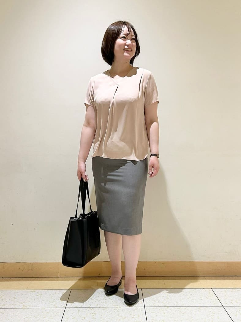 Ryoさんの「INDIVI｜【定番スーツ／UVケア／洗える】ウール調テーラードジャケット」を使ったコーディネート