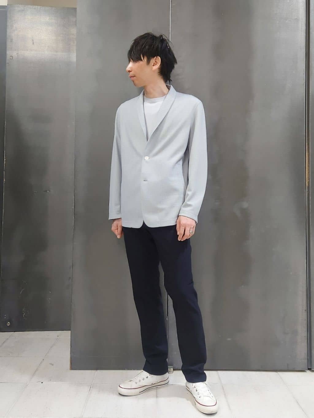kawamuさんの「TAKEO KIKUCHI｜【360&deg;ストレッチ／セットアップ対応】None Of Stress パンツ」を使ったコーディネート