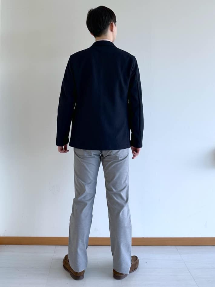 イッシーさんの「TAKEO KIKUCHI｜ハットモチーフ ジャカード ストライプ シャツ」を使ったコーディネート