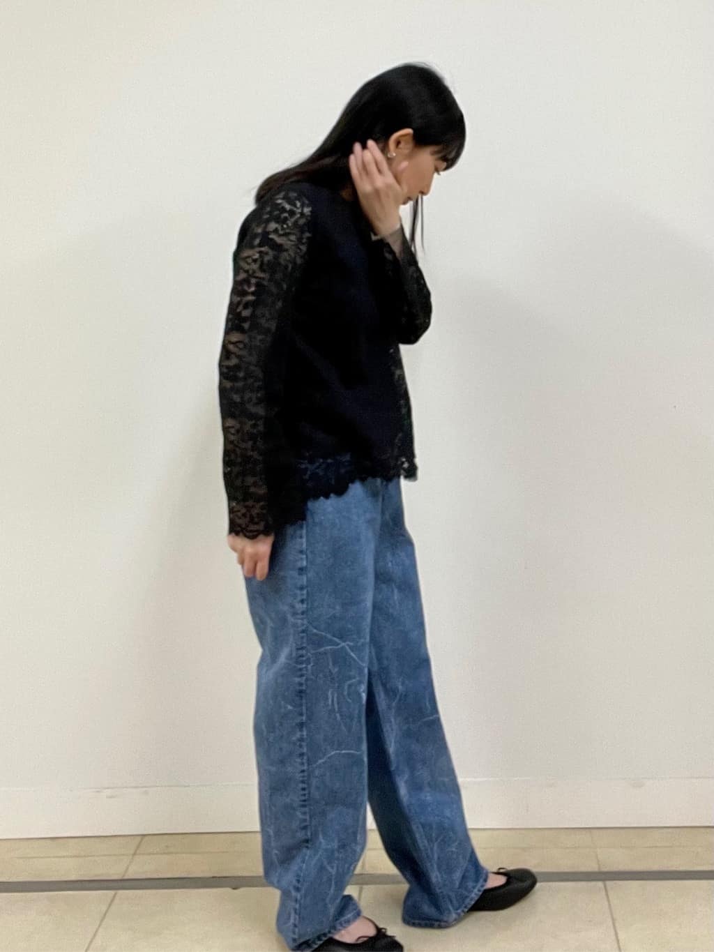 arisaさんの「DRESSTERIOR｜◆ソフトレザーバレエシューズ」を使ったコーディネート