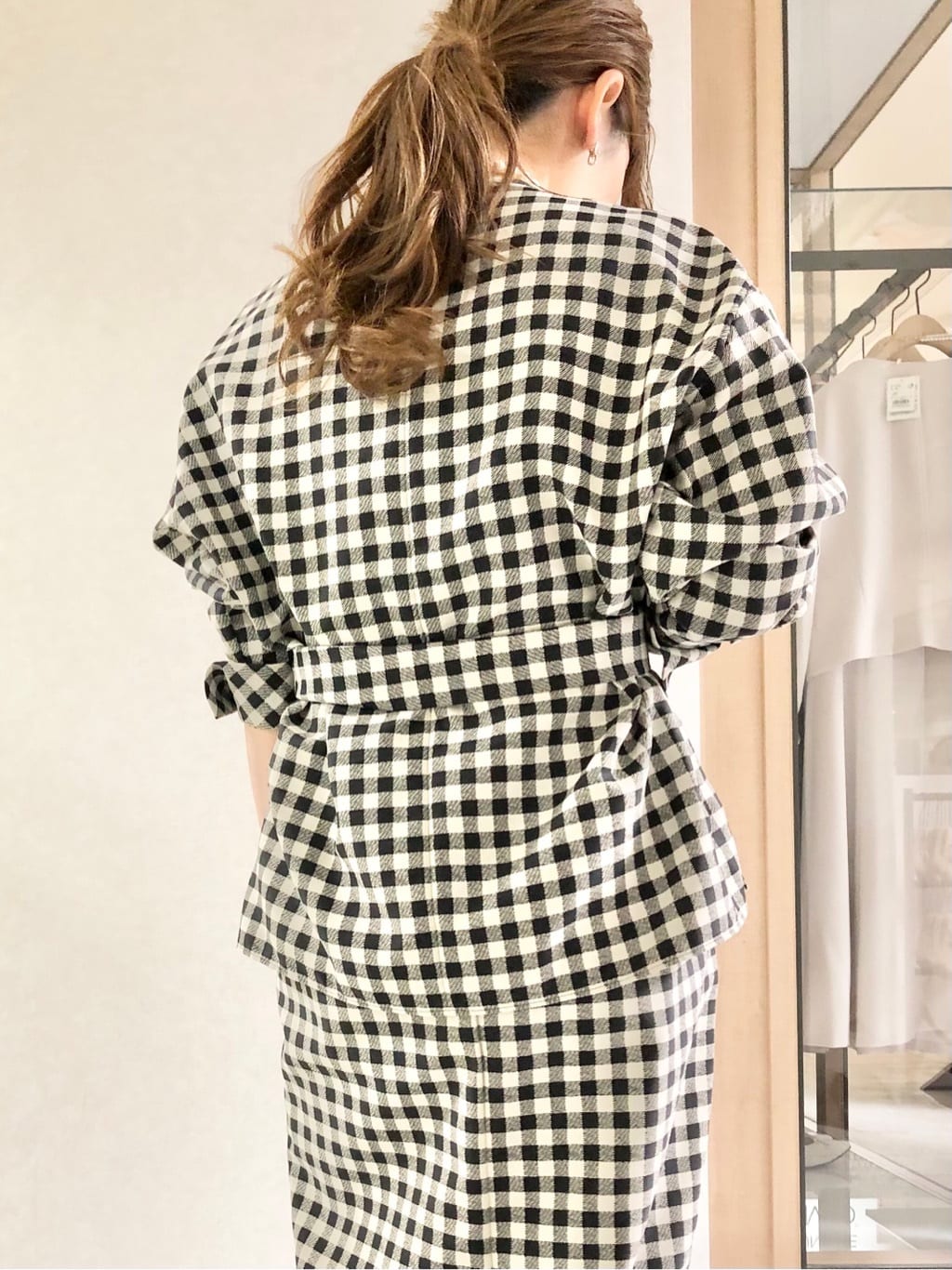 sayuさんの「UNTITLED｜◆【セットアップ可能】ギンガムチェック ブラウス」を使ったコーディネート