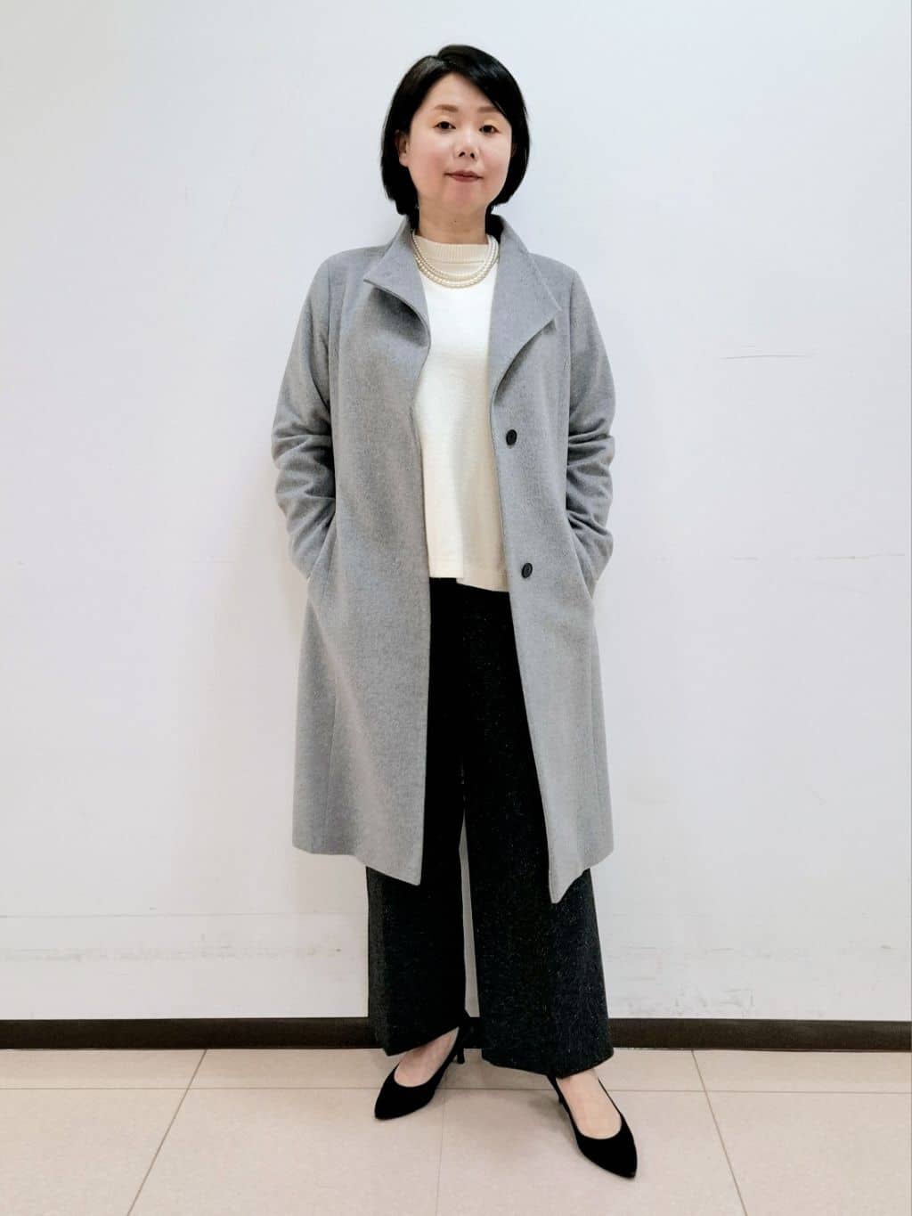 ねぎさんの「UNTITLED｜【セレモニー対応】レイヤードフェイクパール」を使ったコーディネート