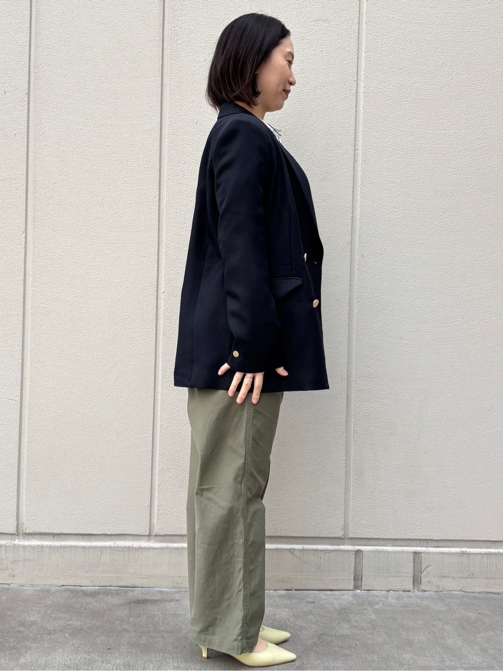 mhさんの「OPAQUE.CLIP｜◆【抗菌防臭加工／低反発クッション】名品　ポインテッドトゥパンプス」を使ったコーディネート