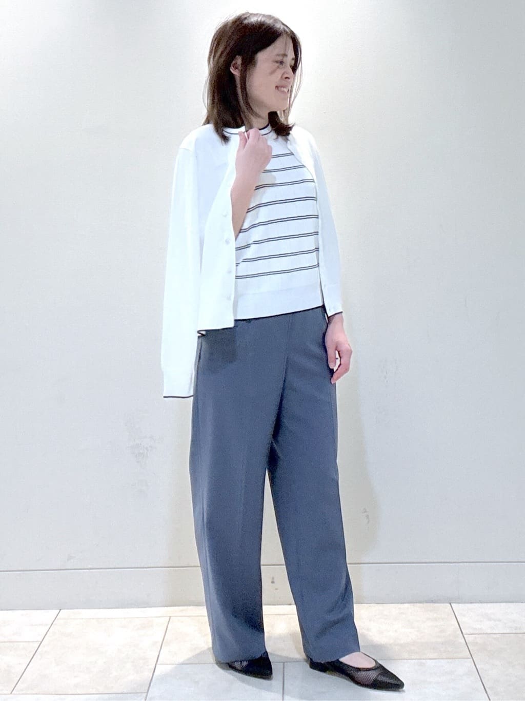 S&auml;K&iuml;さんの「Reflect｜◆【手洗い可／アンサンブル可】バイカラーカーディガン」を使ったコーディネート