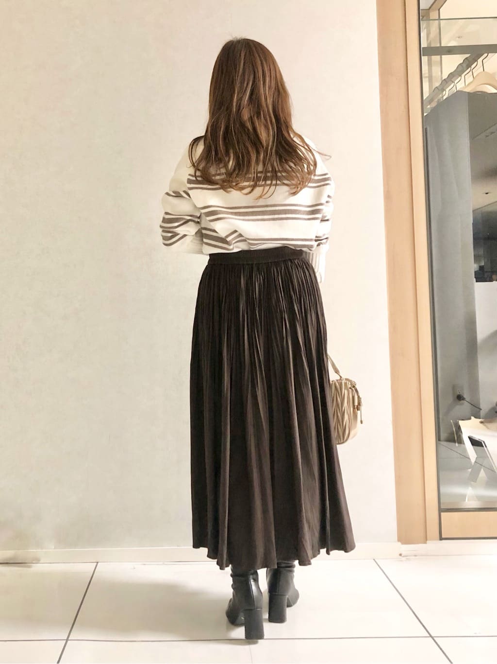 sayuさんの「UNTITLED｜◆【洗える/体型カバー】コットンウールプルオーバーニット」を使ったコーディネート