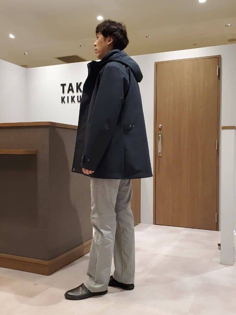 ishidaさんの「TAKEO KIKUCHI｜【Made in JAPAN】播州織 ストレッチ パンツ」を使ったコーディネート