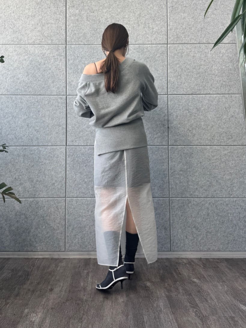 designer yukaさんの「CODE A｜reversible sheer skirt」を使ったコーディネート
