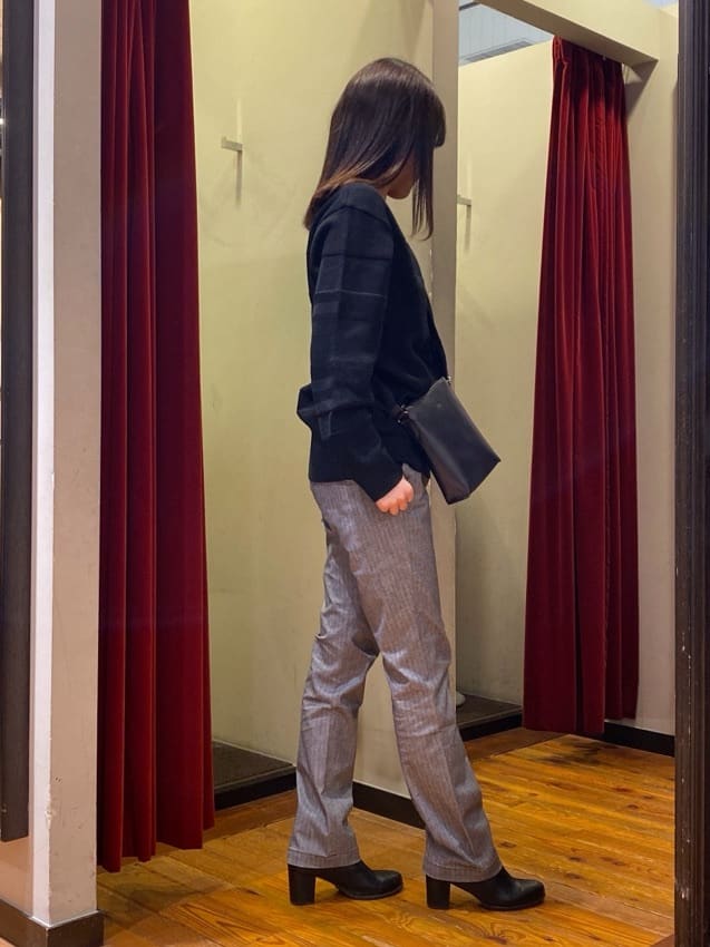 かわぴーさんの「TAKEO KIKUCHI｜【Made in JAPAN】播州織 ヘリンボン ストレート パンツ」を使ったコーディネート