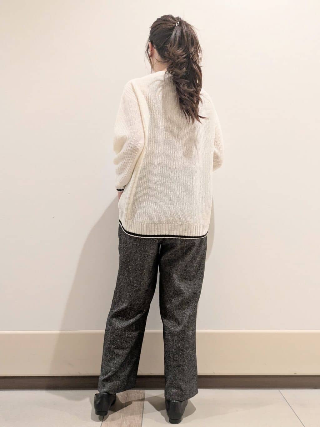 imamiさんの「Reflect｜◆【夏SALE／手洗い可／ホールガーメント（R）】ゆるシルエットニット」を使ったコーディネート