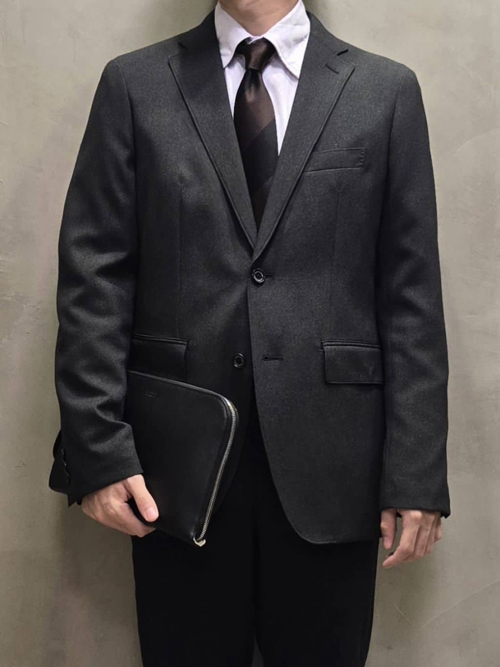 白木駆さんの「TAKEO KIKUCHI｜【Made in JAPAN】市松紋 ドレスシャツ」を使ったコーディネート