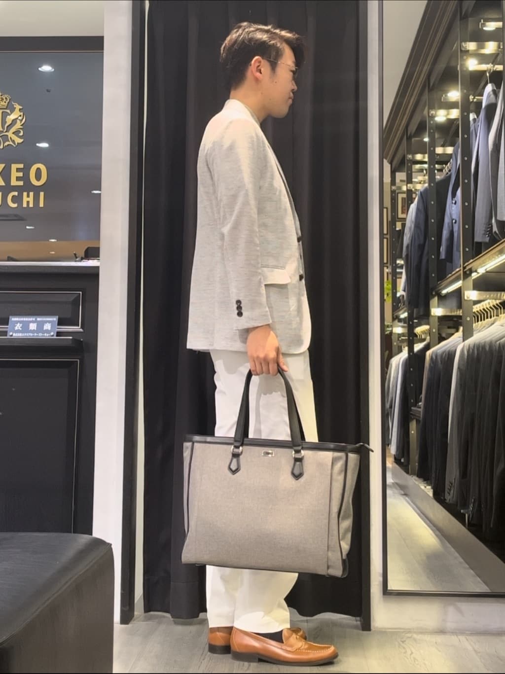 ジュンさんの「TAKEO KIKUCHI｜【尾州織】リネンブレンド メッシュ ジャケット」を使ったコーディネート