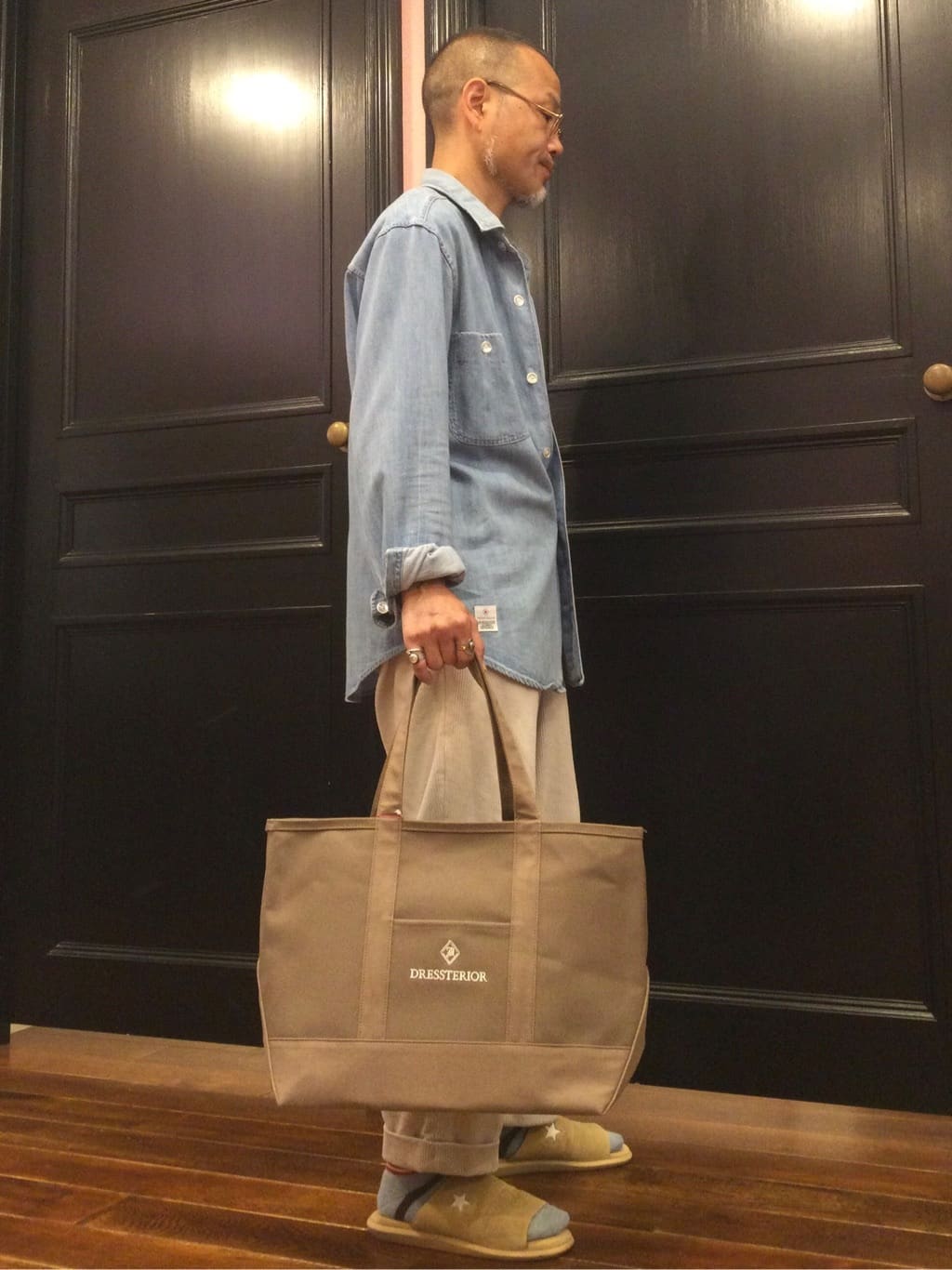 torigoeさんの「DRESSTERIOR｜ボーダーショートソックス」を使ったコーディネート