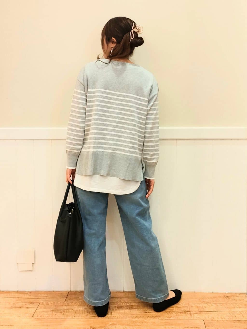 NMさんの「SHOO･LA･RUE｜◆【高レビュー】洗えてサラサラ ニットパンプス」を使ったコーディネート