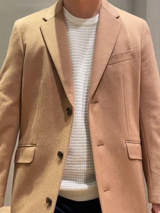 IMAIさんの「TAKEO KIKUCHI｜ウールカシミヤブレンド チェスターコート」を使ったコーディネート