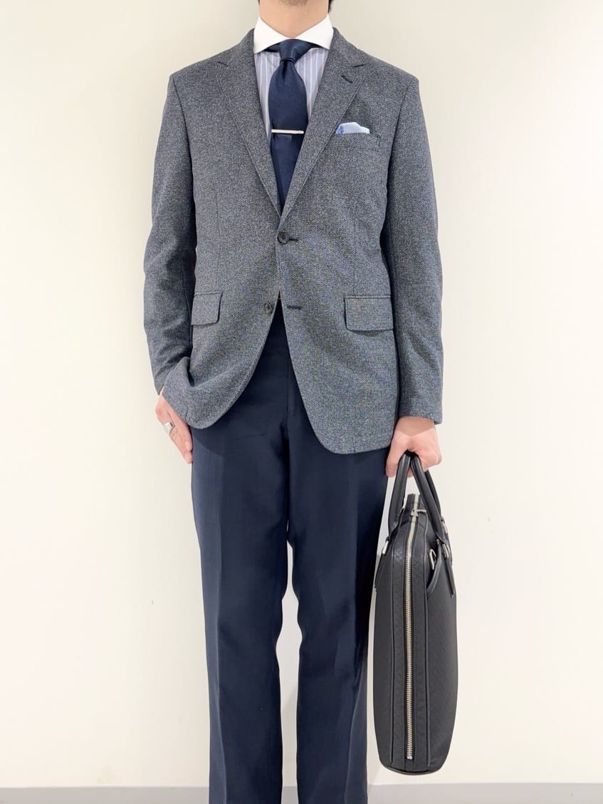 及川さんの「TAKEO KIKUCHI｜コインローファー」を使ったコーディネート