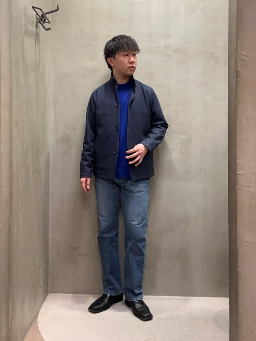コウノ モトヤさんの「TAKEO KIKUCHI｜【DOWN FABRIC】ダウンファブリック スタンドカラーブルゾン」を使ったコーディネート