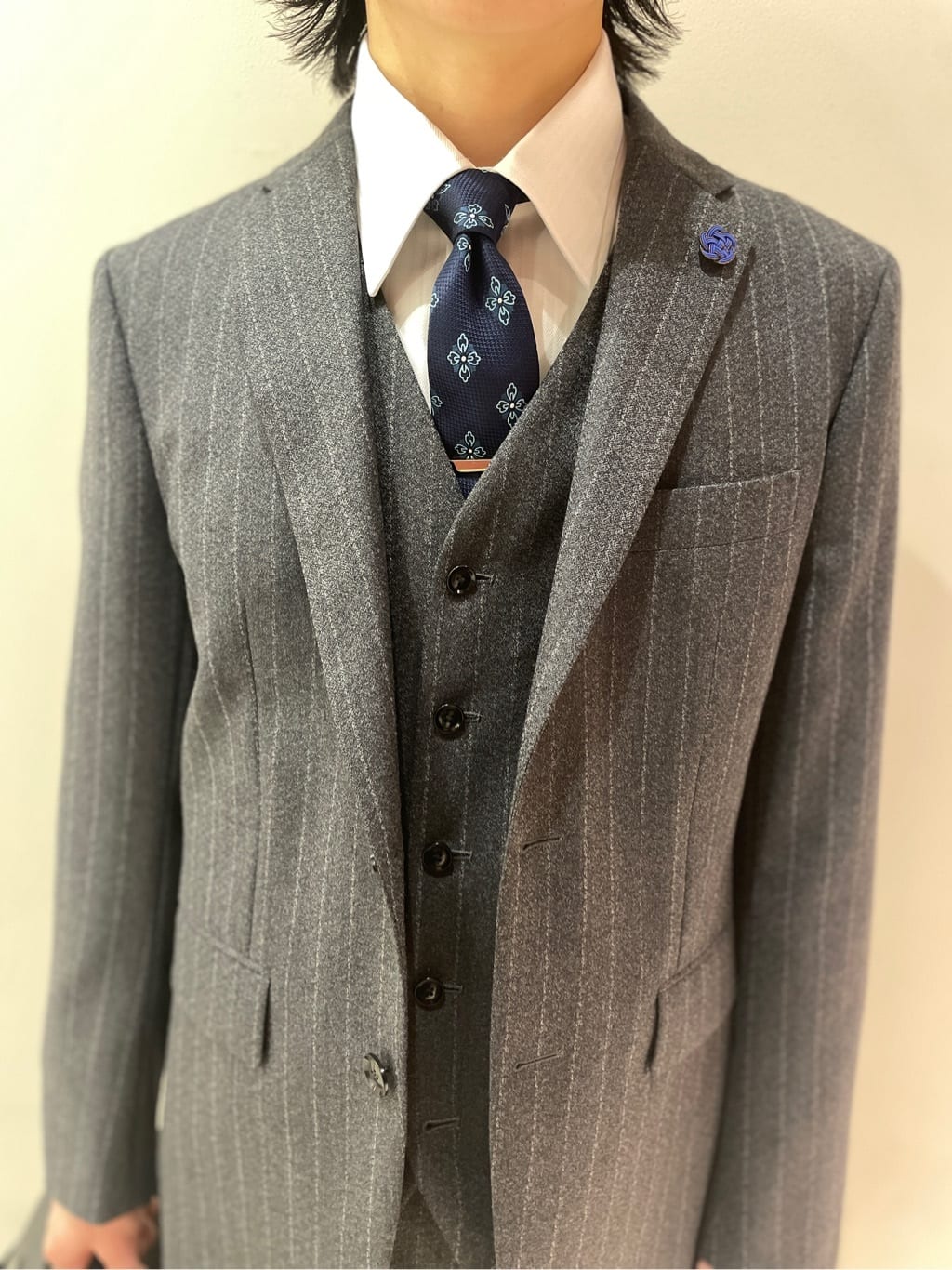 Tightさんの「TAKEO KIKUCHI｜【Made in JAPAN】ドビーストライプ ドレス シャツ」を使ったコーディネート
