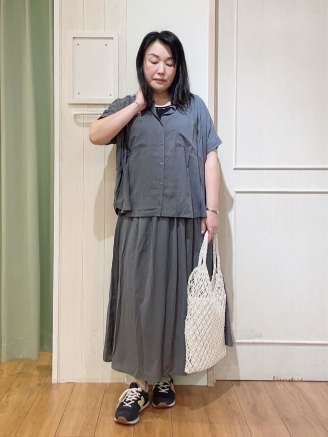 ke-yさんの「SHOO･LA･RUE｜◆マクラメトートバッグ」を使ったコーディネート