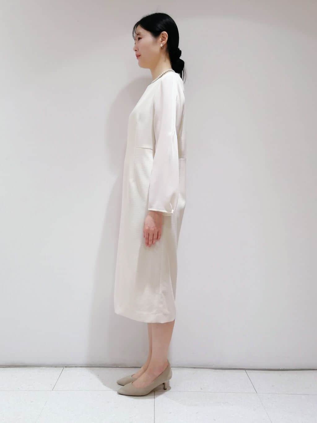 ayanoさんの「INDIVI｜◆【洗える／スーツ】ストレートラインワンピース」を使ったコーディネート